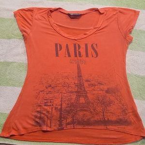 SJS Short sleeve Red "Paris" t-shirt size Small